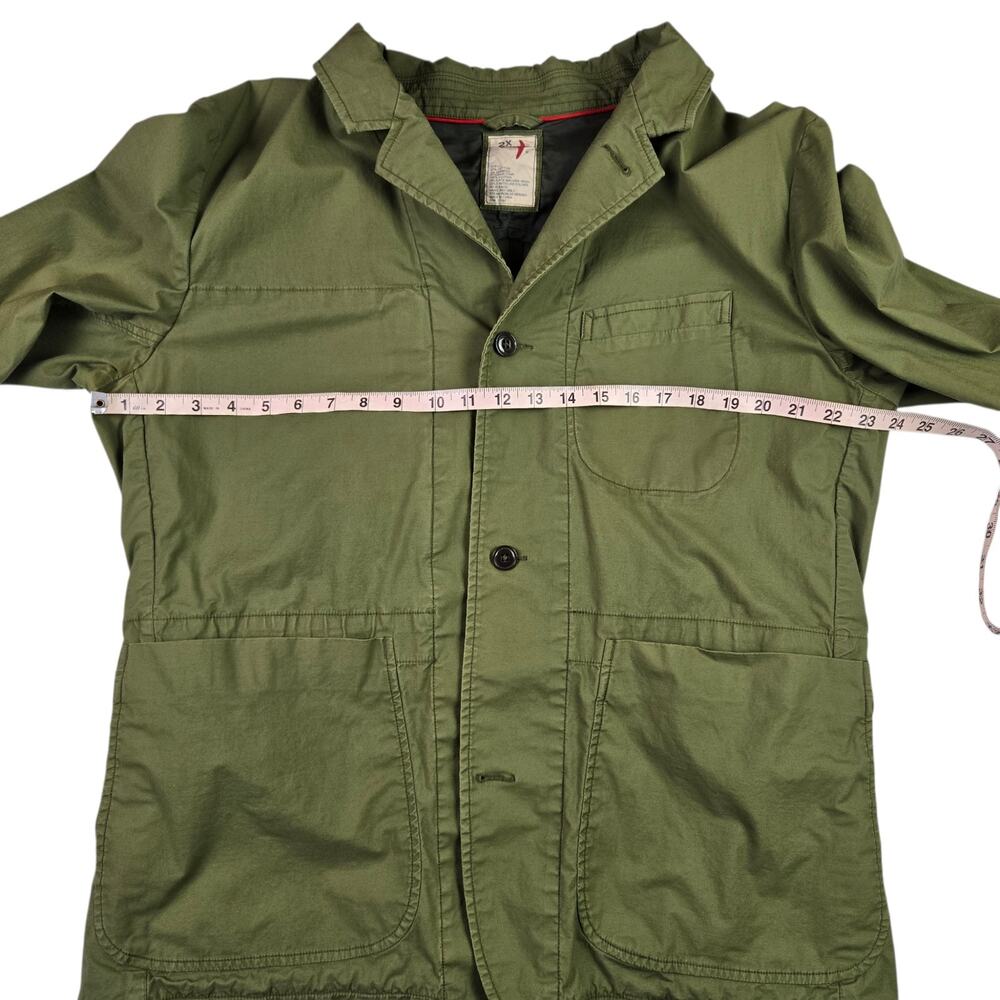 Mens Relwen Flyweight Flex Blazer Size 2X XXL Green *flaw* - Picture 10 of 12